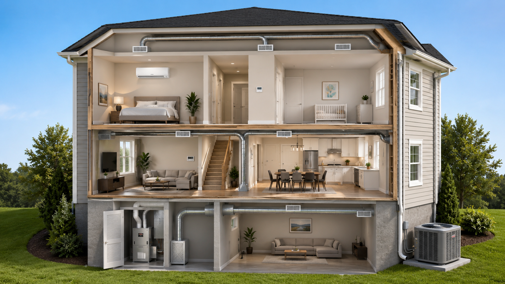 Cutaway view of a home showing the plumbing systems WebÂ·Craft Plumbing installs and services